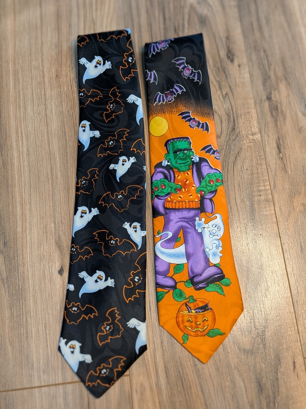 Hallmark Halloween Ties - Black, Orange, Green, Purple, White